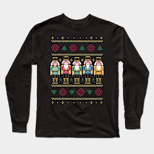 Nutcracker Ugly Christmas Sweater Long Sleeve T-Shirt